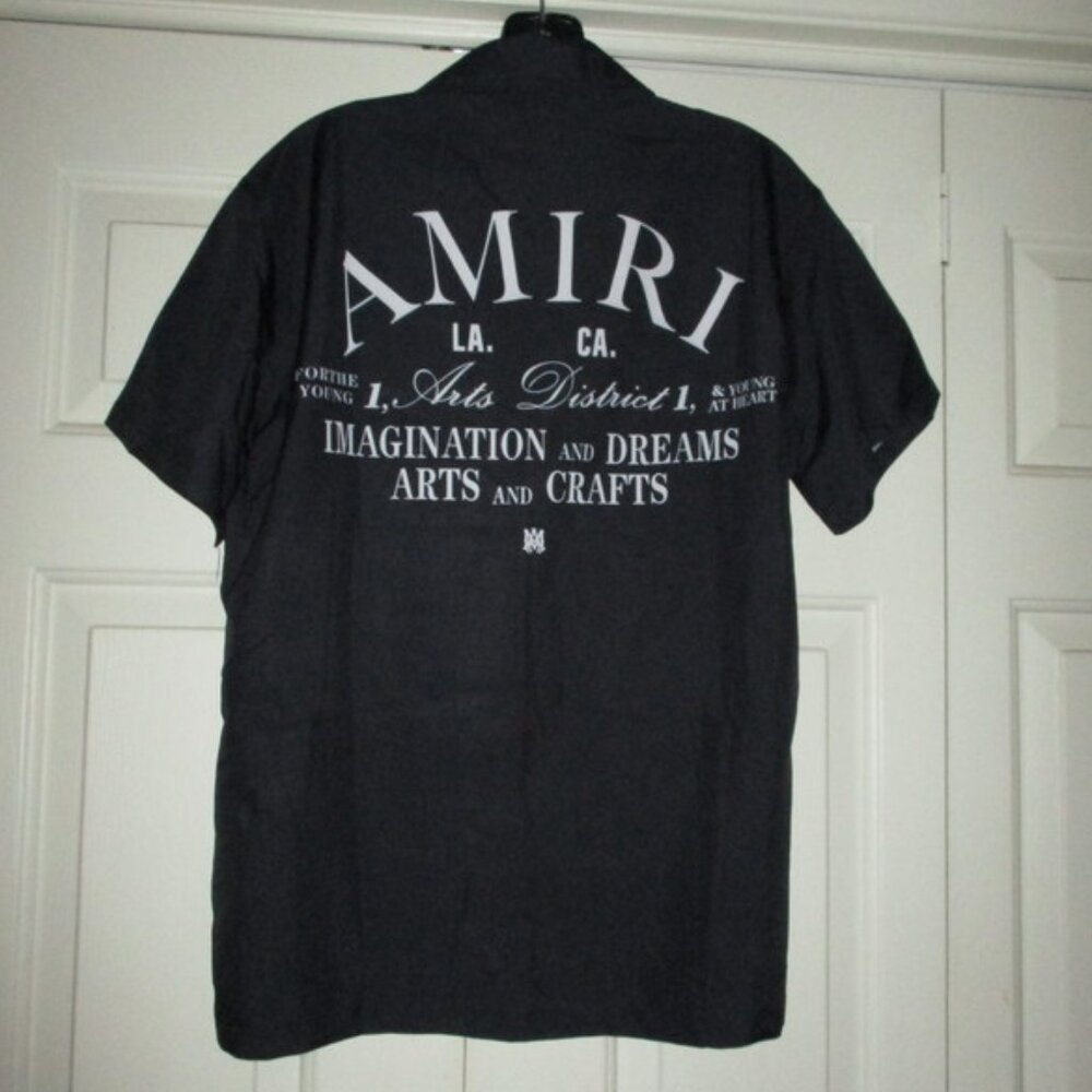AMIRI Art District S/S B/F Shirt Sz L NWT - Picture 9 of 11